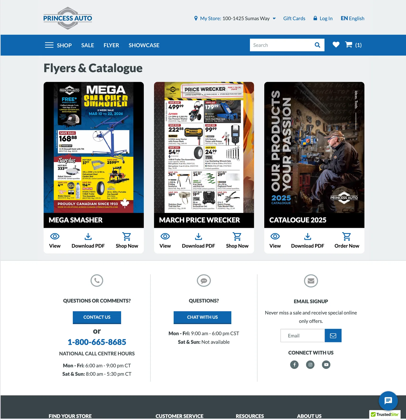 Princess Auto — Flyers & Catalogue — перегляд, PDF і Shop Now.